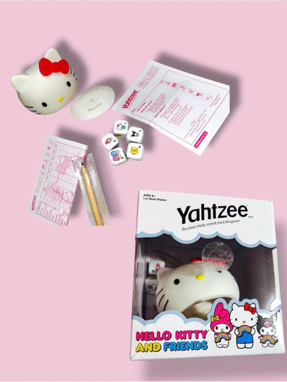 Official Hello Kitty Collectors Item Yahtzee Board Game 🎲